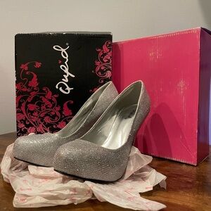 Qupid Sparkling Glittery Women's Pump Heels